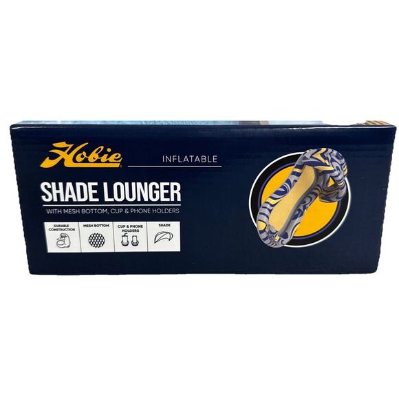 Hobie Inflatable Pool Lounger Float with Shade New - Picture 5 of 5